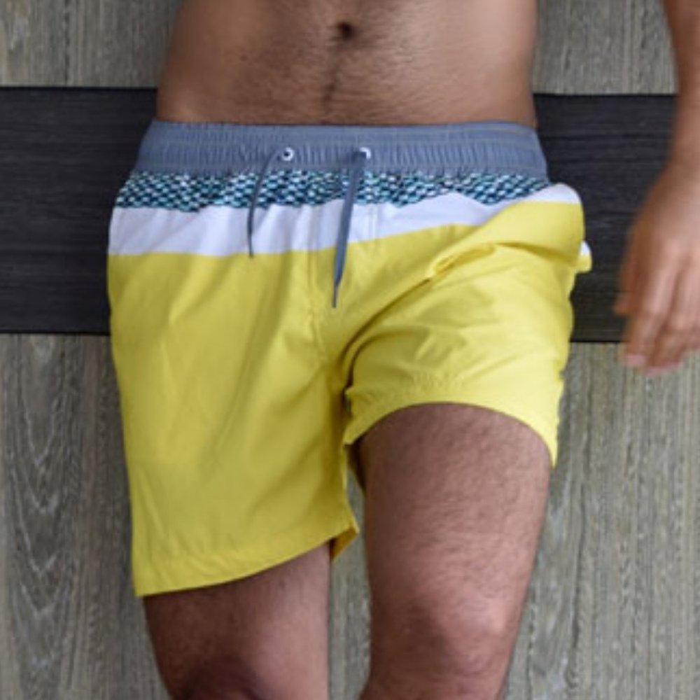 BATTYSTA YELLOW REEF SWIM SHORTS